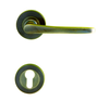 Antique Brass Round Door Lock with Panel