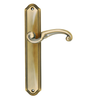 Brushed Solid Brass Door Handle Panel