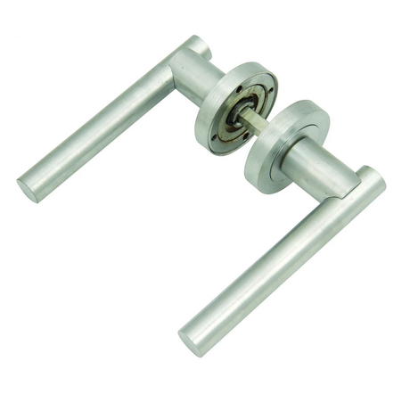 Mortise Door Lock Brass Door Handle with Round Rosette