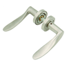 High Quality Brass Door Handle Satin Chrome