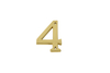 Solid Brass Die-casting House Number – Screw-Mounted Metal Address Numbers for Door, Wall, Or Mailbox