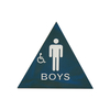Plastic Restroom Sign – Durable Bathroom Door Indicator for Men, Women, and Unisex Toilets