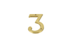 Solid Brass Die-casting House Number – Screw-Mounted Metal Address Numbers for Door, Wall, Or Mailbox