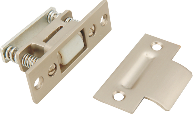 Solid Bras Heavy Duty Roller Catch with Strike Plate