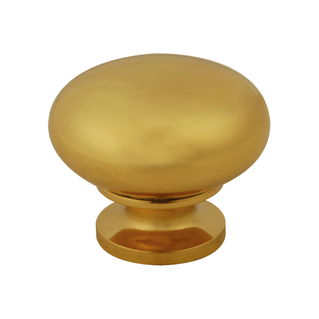 Traditional Knob in Polished Brass