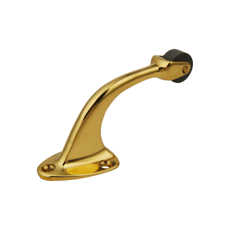 Solid Brass Door Stopper Wall Protector With Rubber