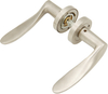 Solid Brass Door Lever Handle – Satin Chrome Finish