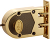 Jimmy Proof Rim Deadbolt Lock | Surface Mounted Brass Security Door Lock