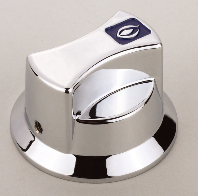 Chrome Plated Zinc Alloy Gas Stove Control Knob with Flame Indicator