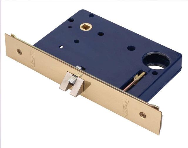 Solid Brass Mortise Lock Body – Satin Brass Finish