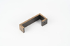 Hammered Brass Cabinet Pull, Antique Bronze Modern Drawer Handle, Solid Brass Hand-Hammered Texture Cupboard Pull for Kitchen, Dresser & Wardrobe