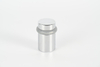 Cylinder Door Stop, Solid Brass & Stainless Steel Floor Mounted Door Stopper, Heavy Duty Door Holder with Rubber Bumper, Screws Included, 1.5" / 2" / 3" Height