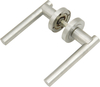 Modern Solid Brass Door Lever Handle on Rose for Interior Doors