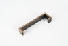 Hammered Brass Cabinet Pull, Antique Bronze Modern Drawer Handle, Solid Brass Hand-Hammered Texture Cupboard Pull for Kitchen, Dresser & Wardrobe
