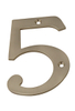 Stamped Brass Number Plate – Decorative Metal House Or Door Number