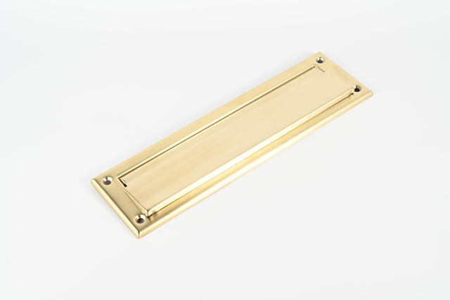 Brass Mail Slot Cover – 10" & 13" Sizes