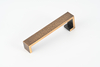 Hammered Brass Cabinet Pull, Antique Bronze Modern Drawer Handle, Solid Brass Hand-Hammered Texture Cupboard Pull for Kitchen, Dresser & Wardrobe