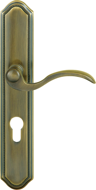 Satin Brass Door Lock Door Handle Door Hardware